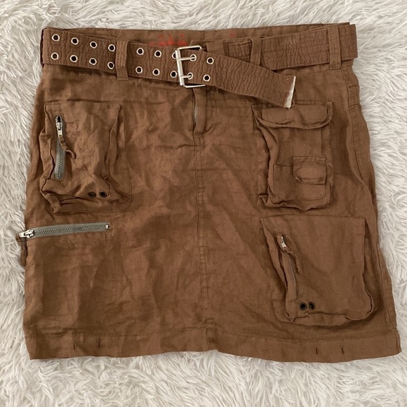 NWOT Pëtë & grëta utility cargo mini skirt - Picture 9 of 13